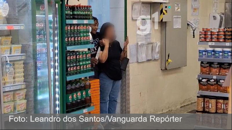 VÍDEO: Homem é preso após fazer idosa refém com faca em mercado em São José dos Campos, SP