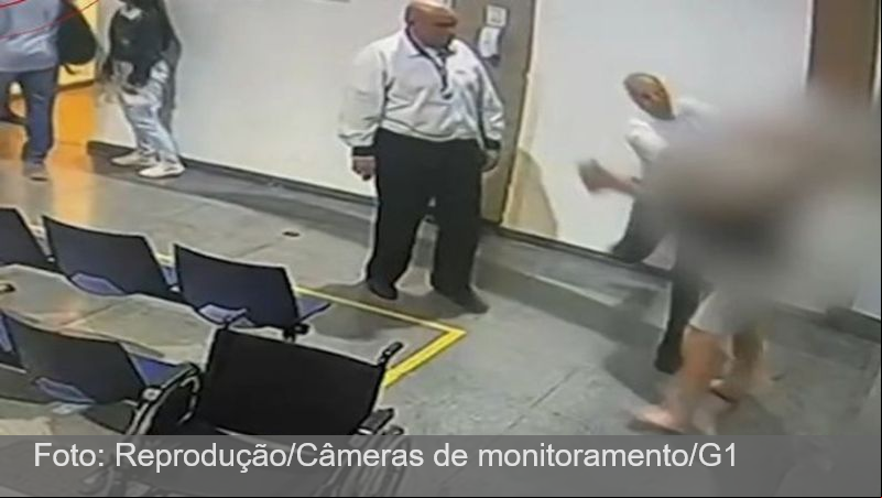 VÍDEO: segurança de hospital em SP agride paciente que estava em cadeira de rodas e usava colar cervical