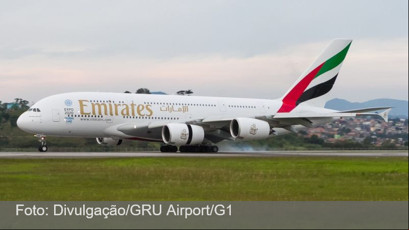 Maior avião de ageiros do mundo relata problema e volta para Guarulhos