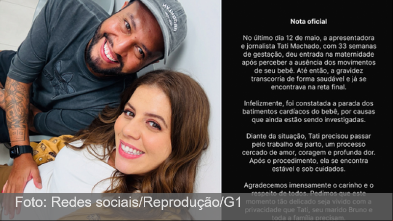 Apresentadora Tati Machado perde o bebê na reta final da gestação
